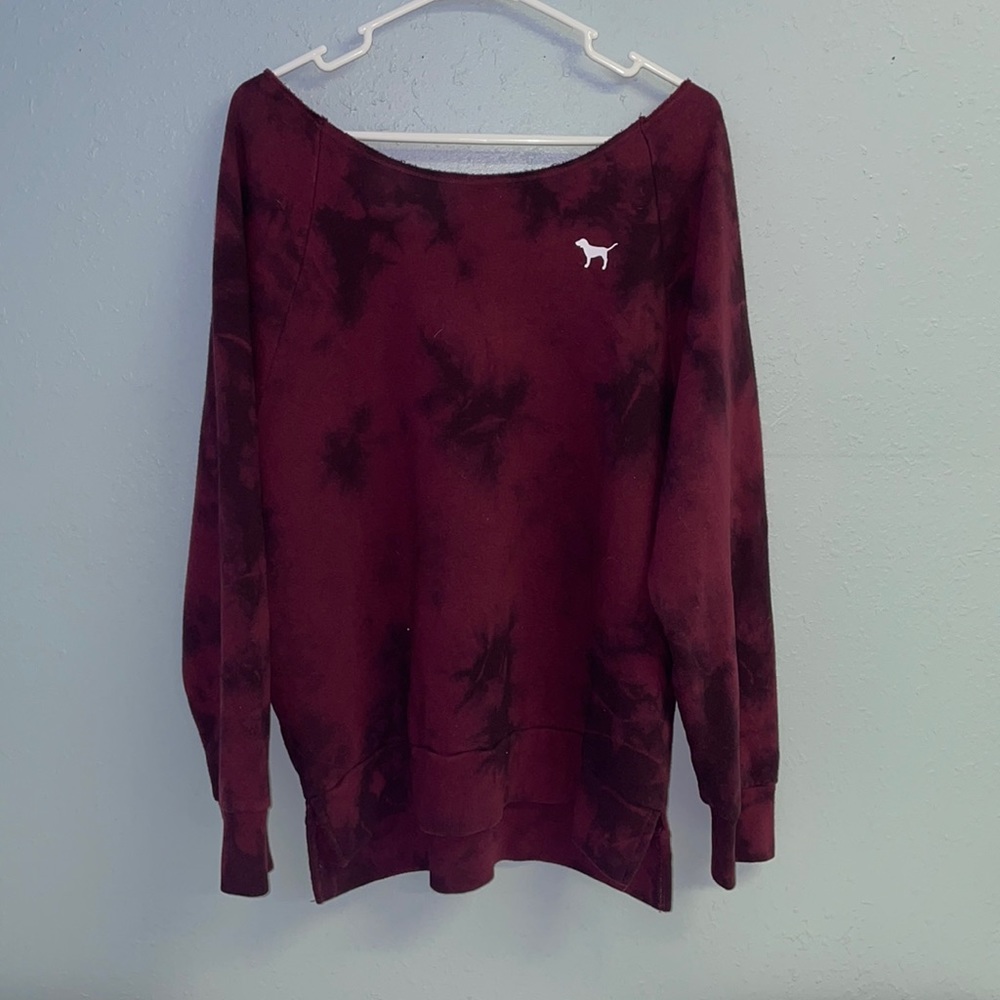 Pink Victoria’s Secret Off-Shoulder Sweater